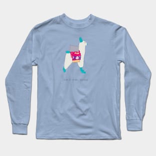 Llama, Salar de Uyuni, Bolivia Long Sleeve T-Shirt